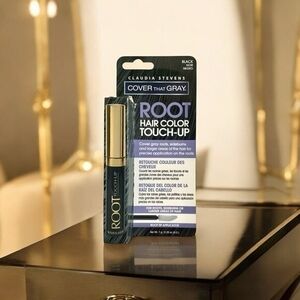 Claudia Stevens Cover That Gray Root Touch Up Hair Color Black NIB